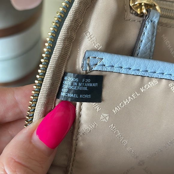 Michael Kors Erin Studded Women's Bag - Pale Blue, Medium - Picture 12 of 15